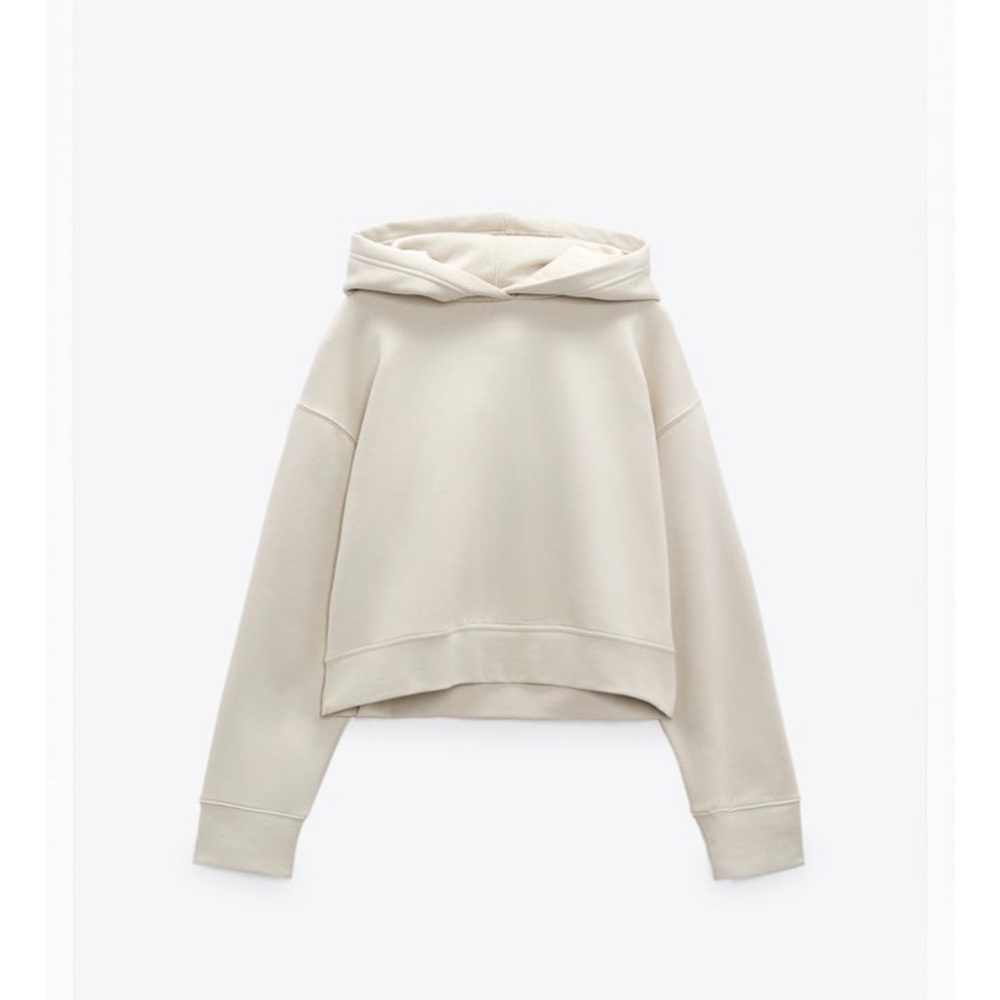 Zara hoodie stone